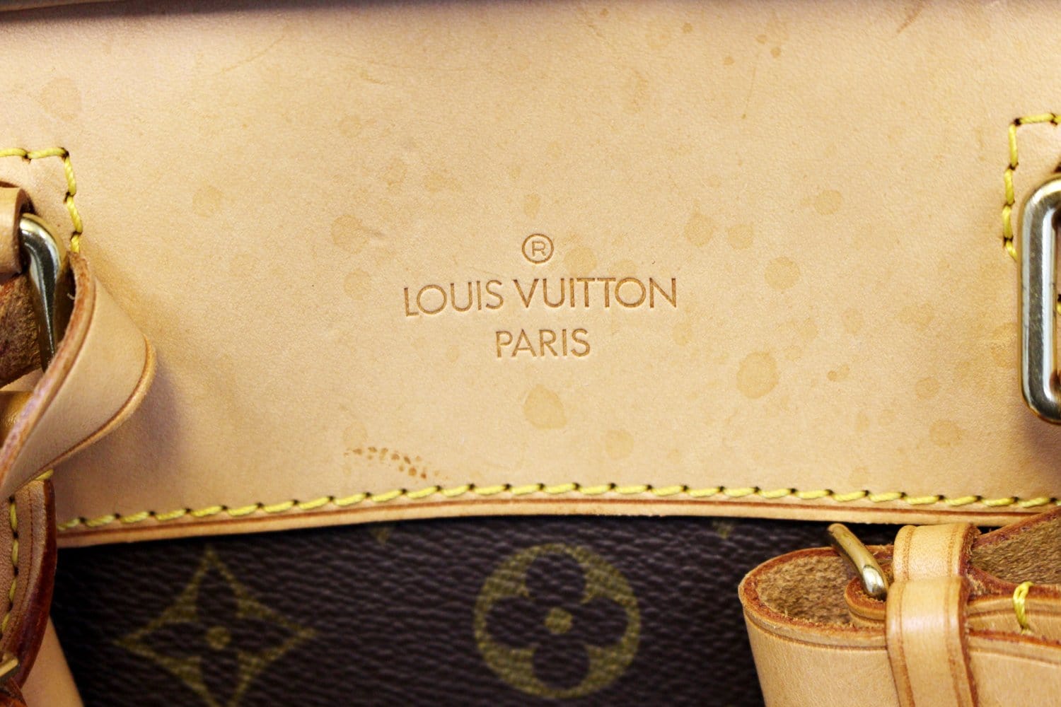 Louis Vuitton Alma Chain Handbag Vernis with Monogram Canvas Mini at 1stDibs