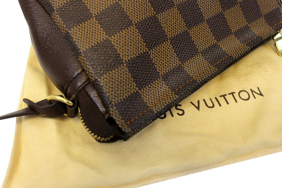 LOUIS VUITTON Damier Ebene Trousse Make Up Bag Pochette 1283736