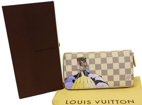 Louis Vuitton Limited Edition Damier Azur Canvas Illustre Zippy Wallet -  Yoogi's Closet