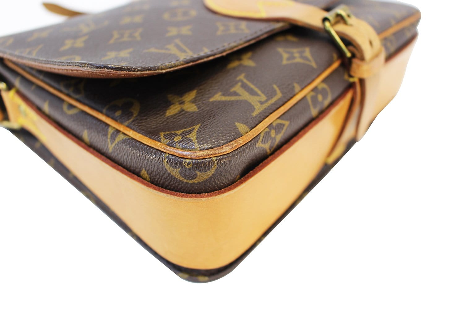 Authentic LOUIS VUITTON Monogram Canvas Cartouchiere GM Messenger Bag