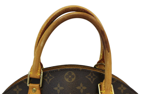 Authentic Louis Vuitton Hand Bag Ellipse MM MII917 Browns Monogram