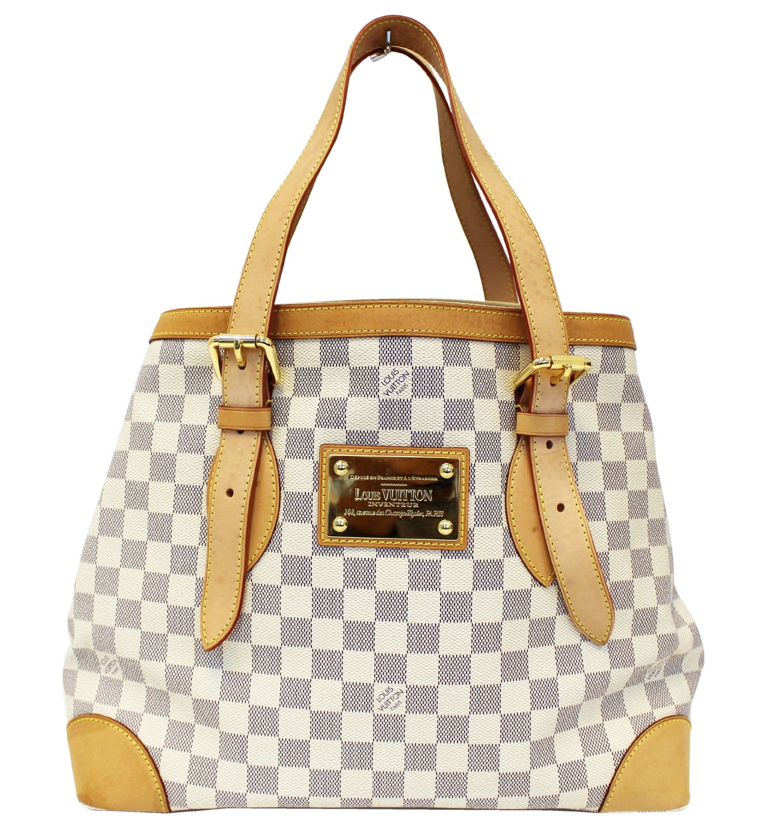 Louis Vuitton Damier Azur Hampstead MM Shoulder Bag