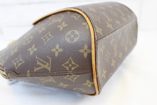 Authentic Louis Vuitton Hand Bag Ellipse MM MII917 Browns Monogram