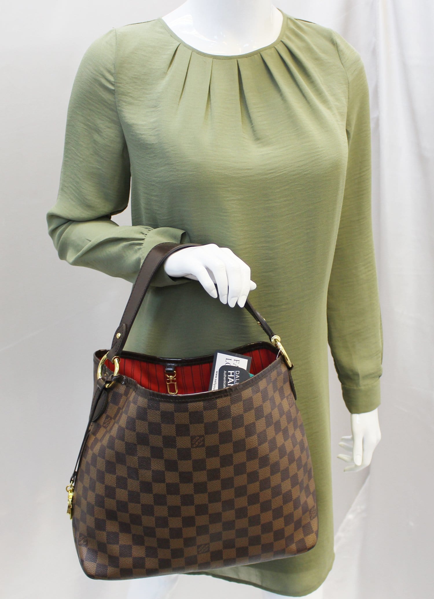 Replica Louis Vuitton N41448 Delightful MM Hobo Bag Damier Azur