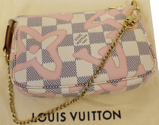 LOUIS VUITTON Tahitienne Mini Pochette Damier Azur Accessories