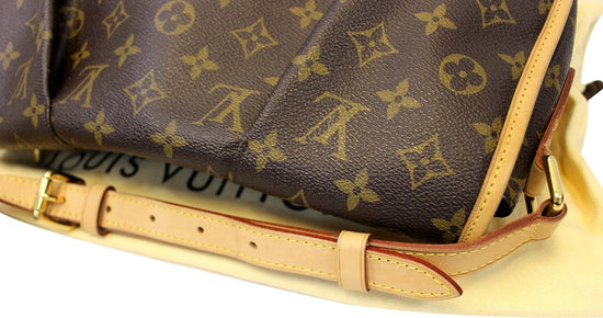 Louis Vuitton Menilmontant MM Coated Canvas Crossbody Bag on SALE