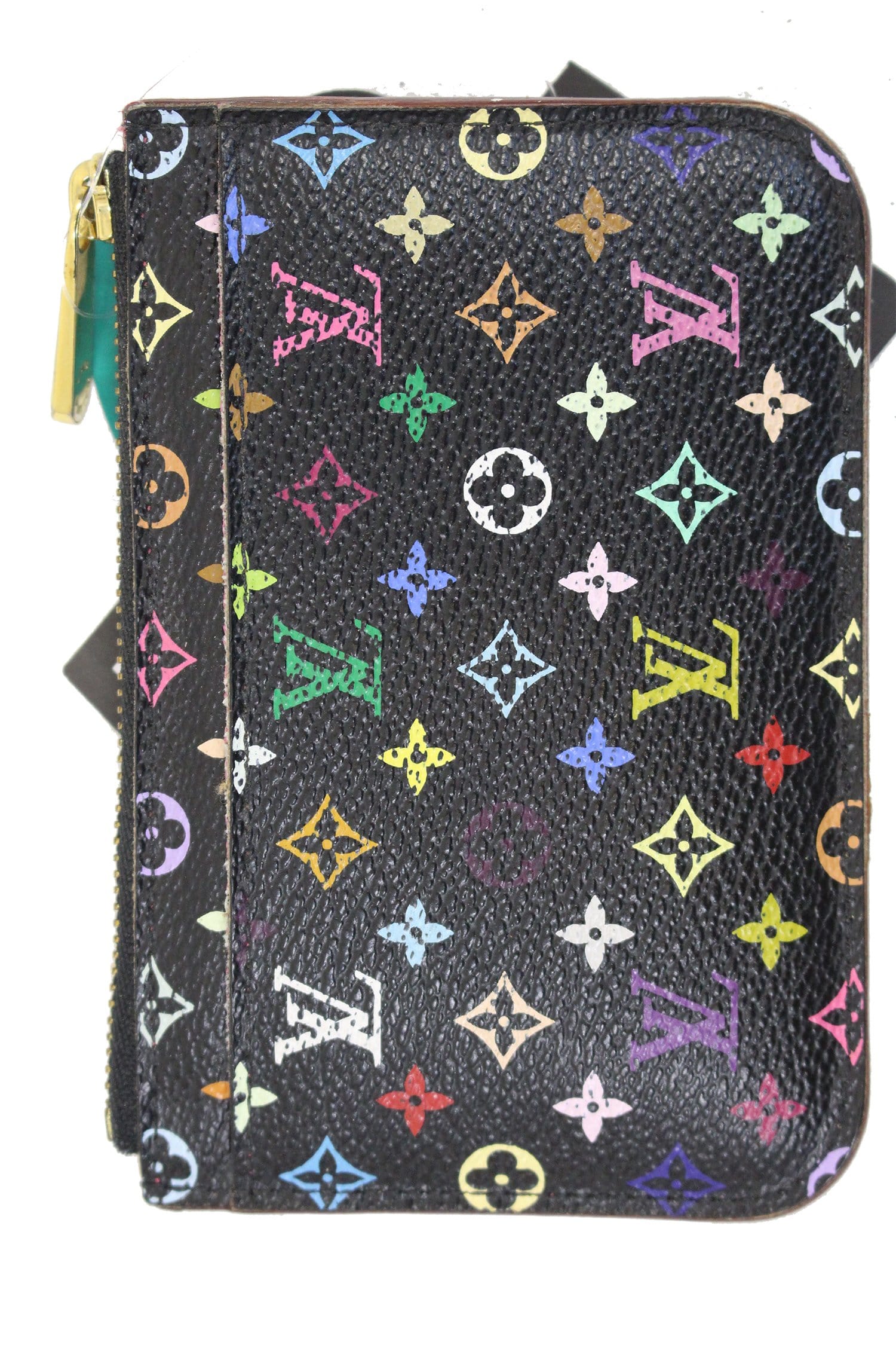 LOUIS VUITTON Monogram Multicolor Pochette Cles Black Coin Case TT2105