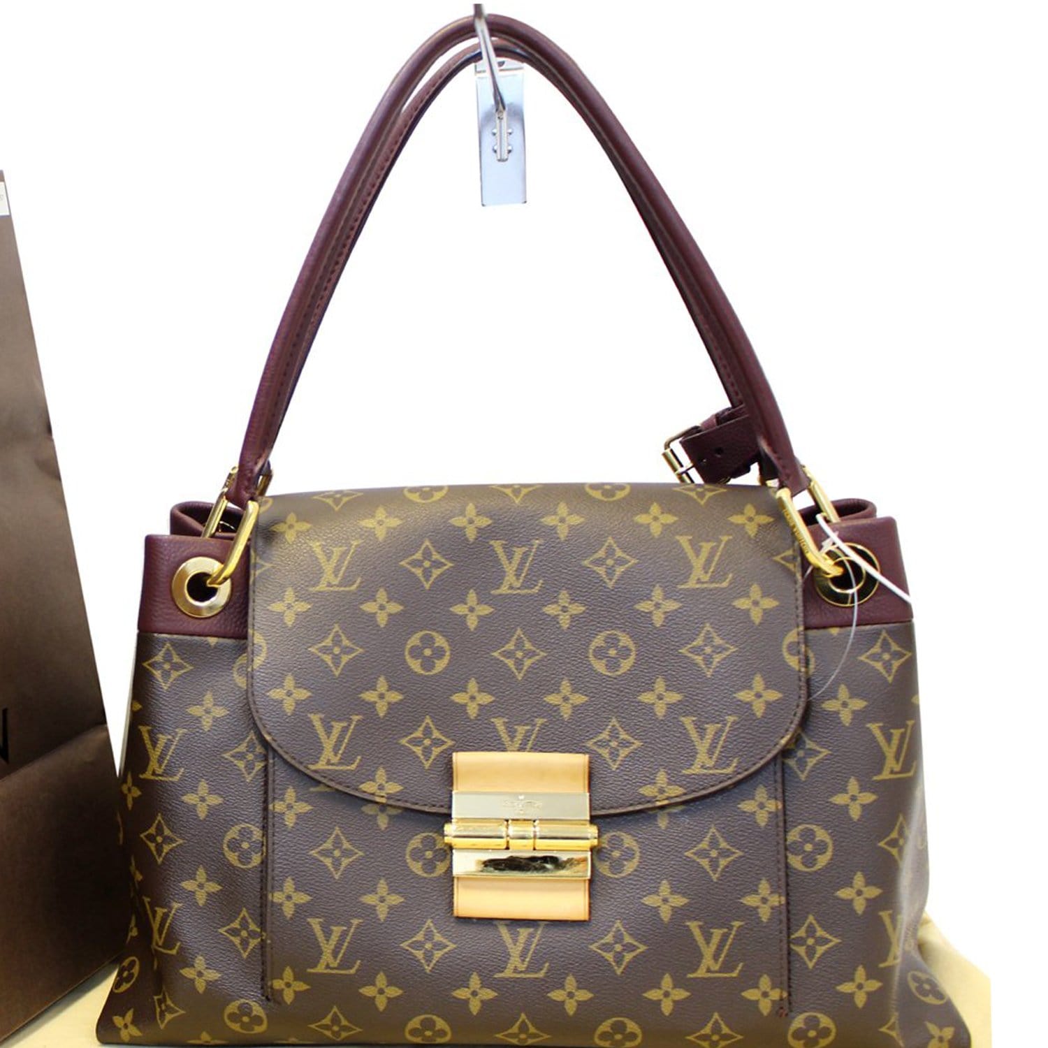 LOUIS VUITTON Olympe Aurore Monogram Canvas Satchel Shoulder Bag | Dallas Designer Handbags