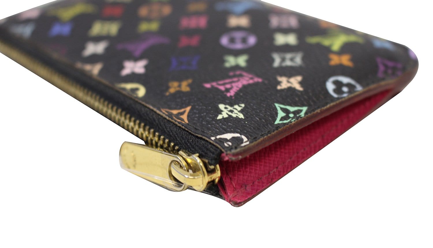 LOUIS VUITTON Monogram Multicolor Pochette Cles Black Coin Case TT2105