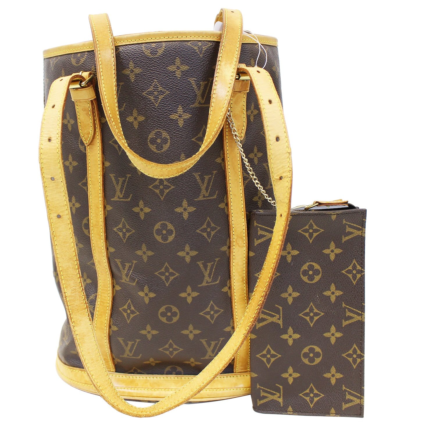 Louis Vuitton Monogram Bucket GM Canvas Shoulder Hand Bag