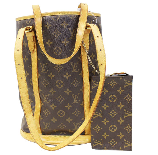 Sold at Auction: Louis Vuitton Bucket bag, GM, executed in brown