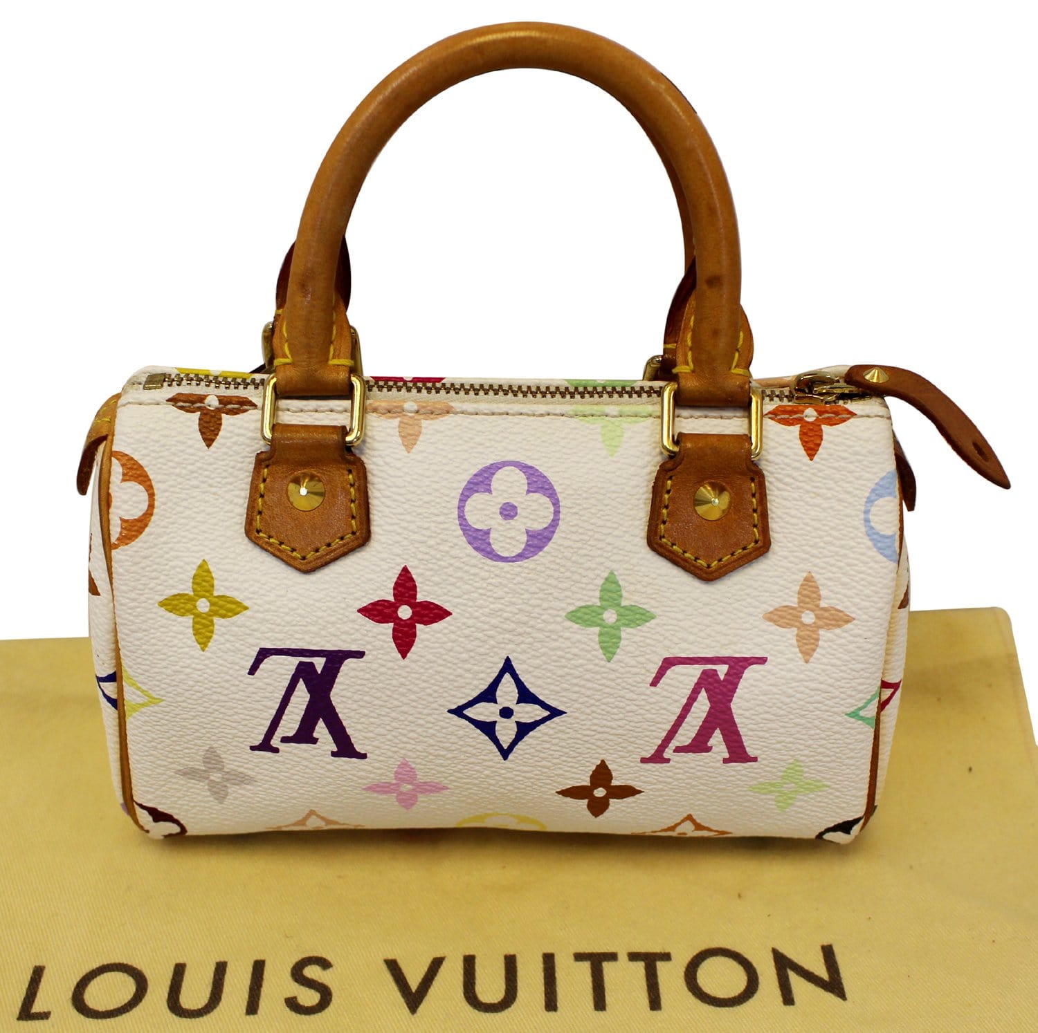 Louis Vuitton Murakami Black Multi Rainbow Mini Speedy Top Handle Satchel  Bagg For Sale at 1stDibs