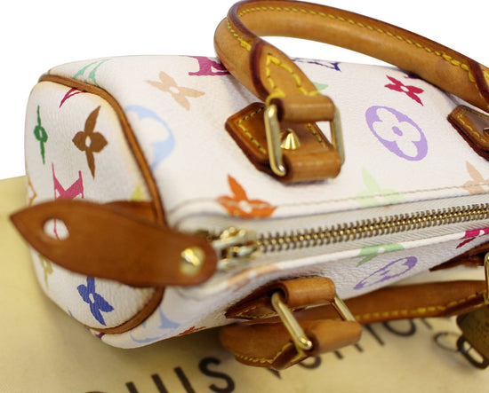 Monogram Multicolor Mini Speedy White Satchel Bag TT2104