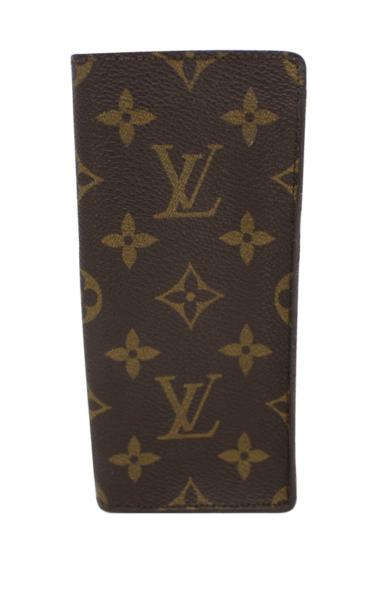 Louis Vuitton Glasses Case Monogram Beige Monogram Canvas Authentic Used  T19447
