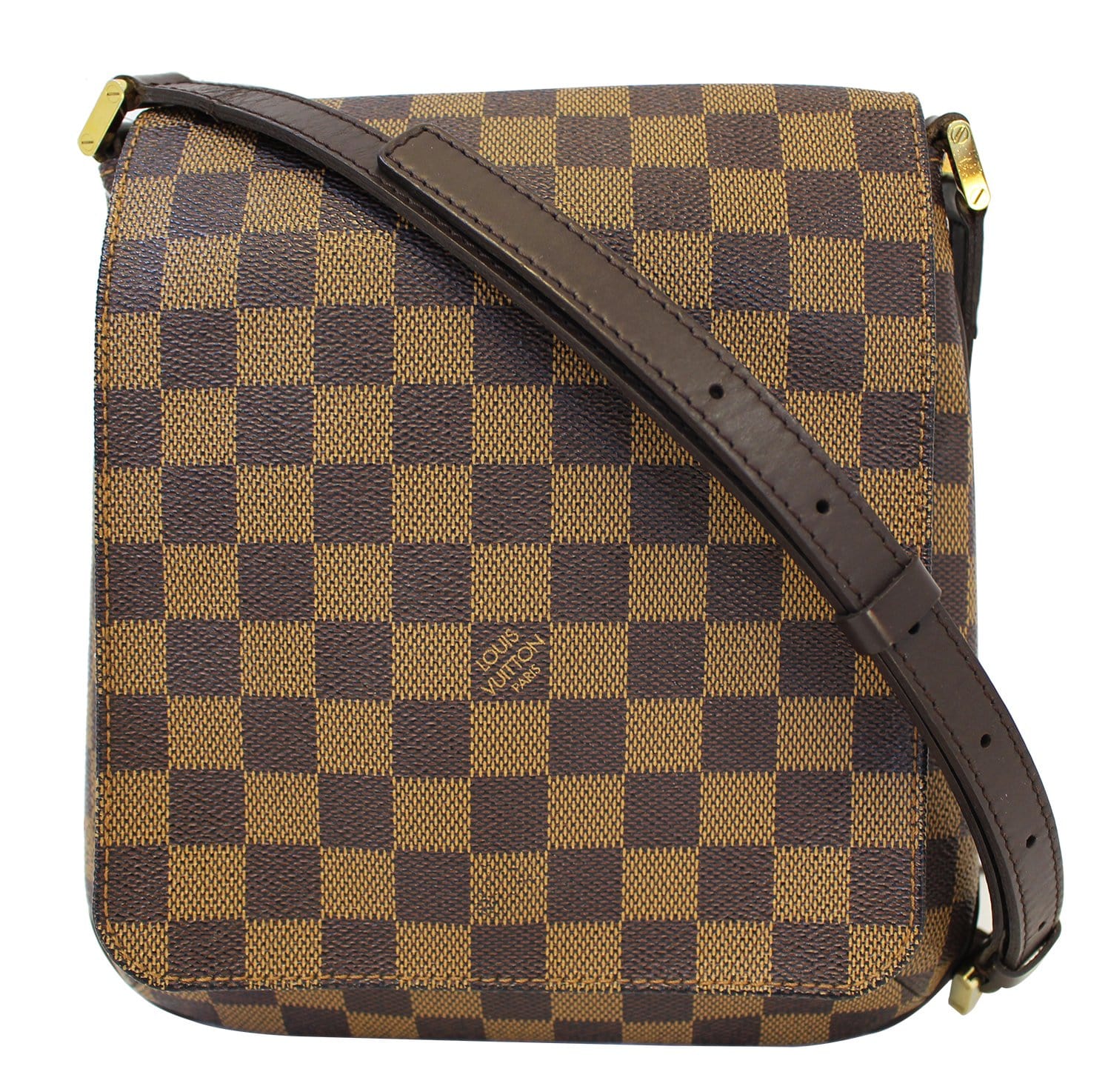 Authentic LOUIS VUITTON Damier Ebene Musette Salsa Crossbody Bag E3391