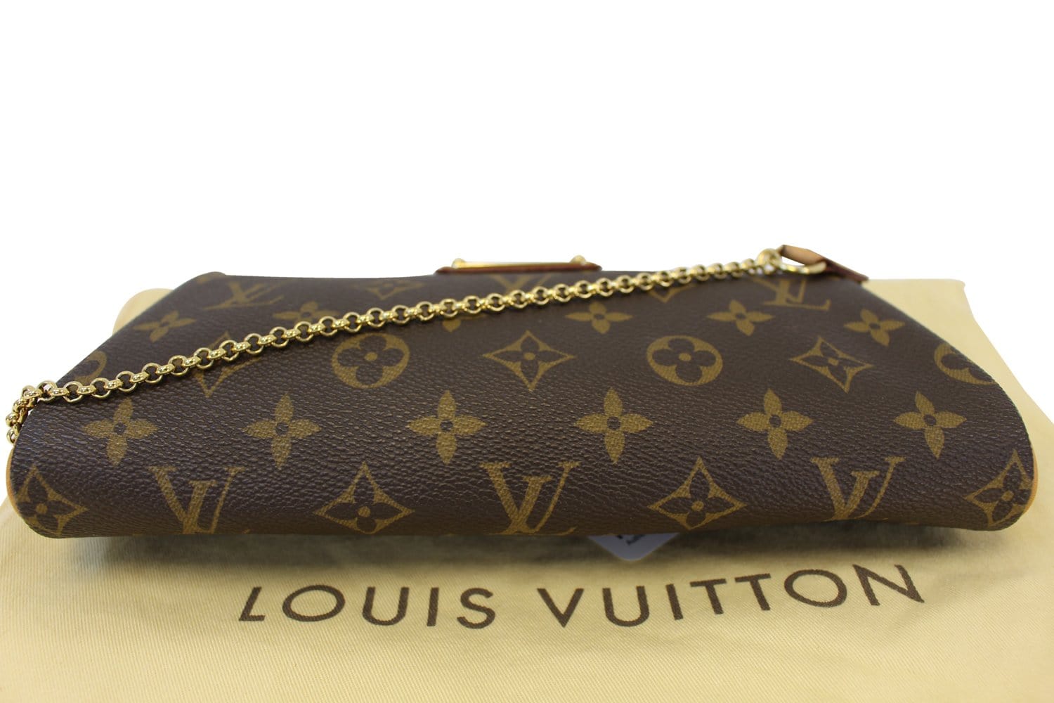 Authentic LOUIS VUITTON Monogram Canvas Eva Clutch Bag TT1579