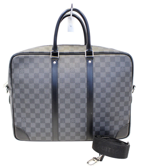 Louis Vuitton Porte-Documents Voyages Damier Infini GM Black in