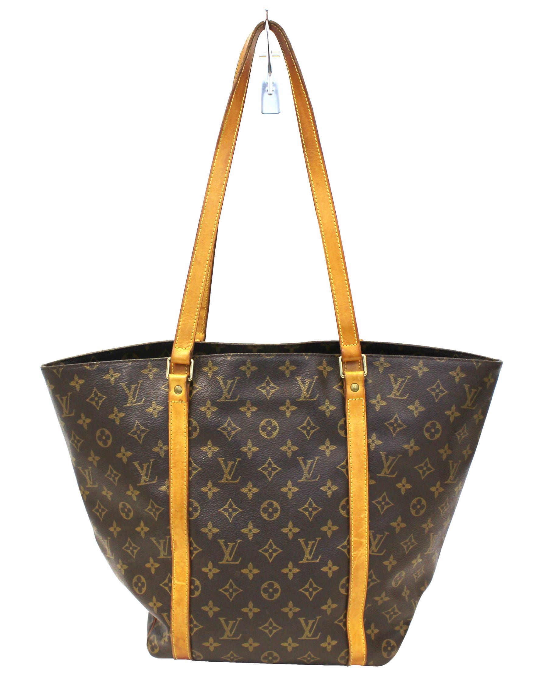 Authentic LOUIS VUITTON Tote Hand Bag Sac Weekend Monogram 