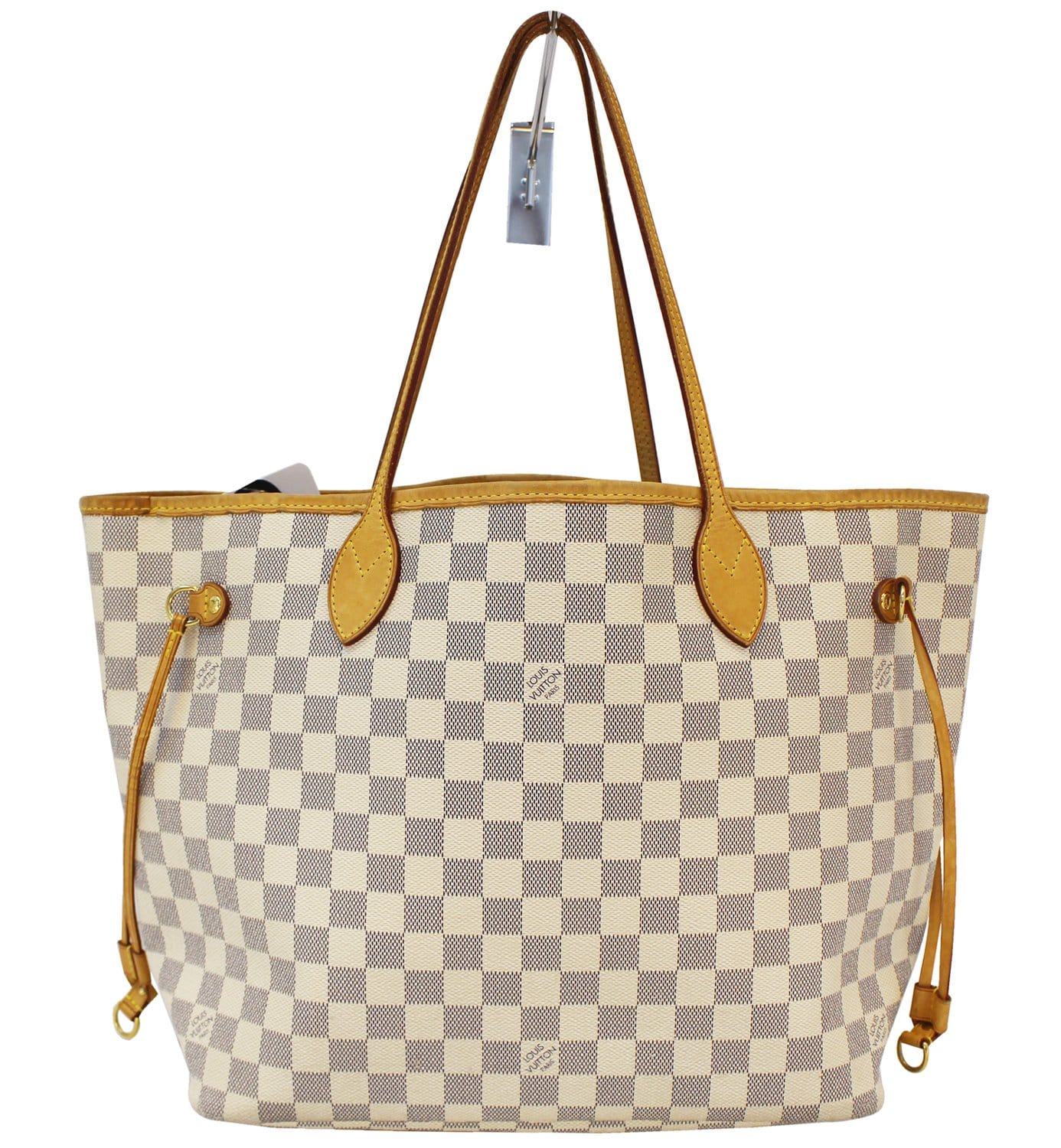 LOUIS VUITTON Damier Azur Eva Clutch Bag with Shoulder Strap 2009 [ReSale]