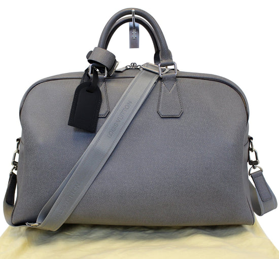 Louis Vuitton Grey Taiga Leather Neo Kendall Travel Bag For Sale at 1stDibs