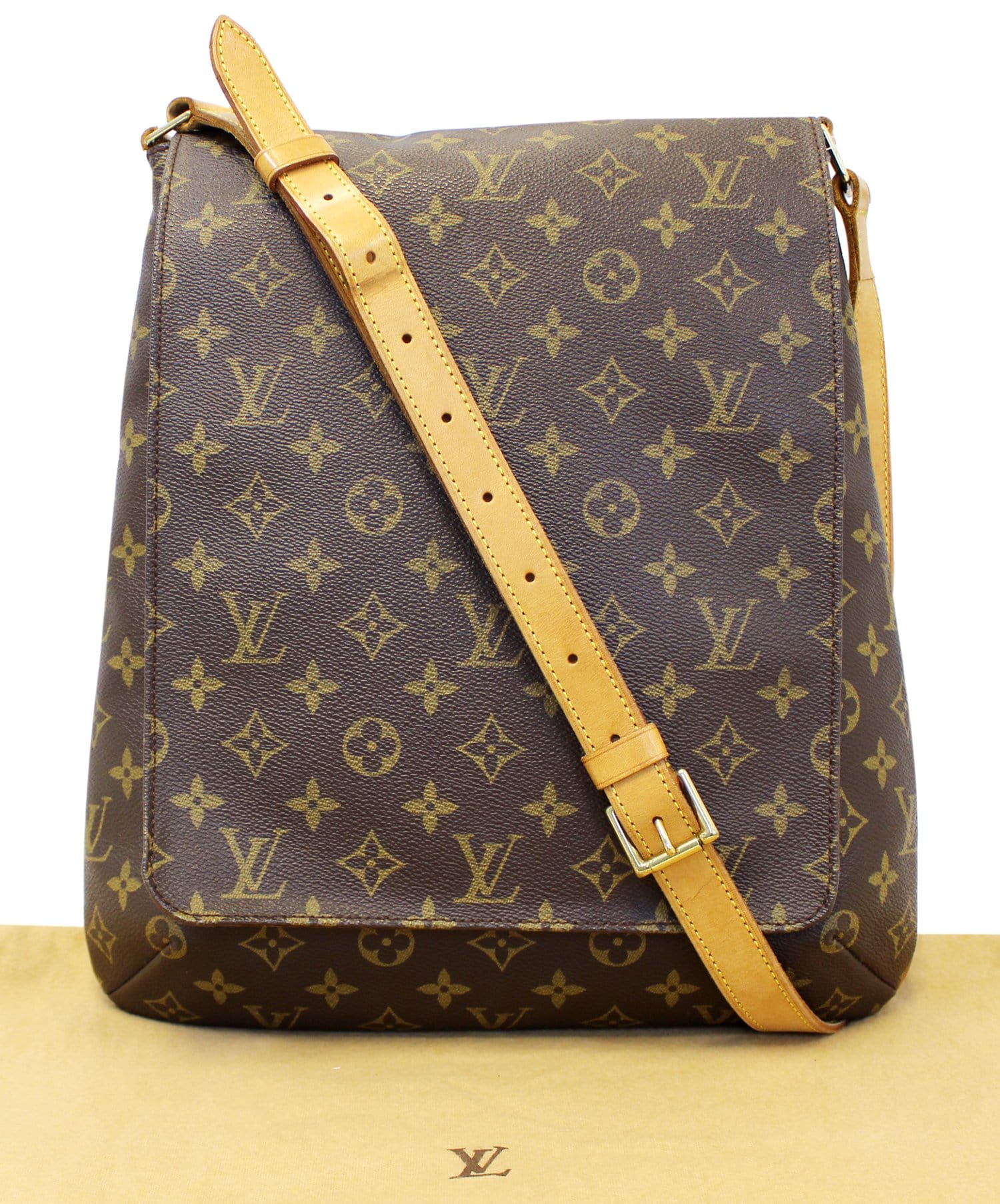 Brown Louis Vuitton Monogram Musette Salsa Long Strap Crossbody Bag