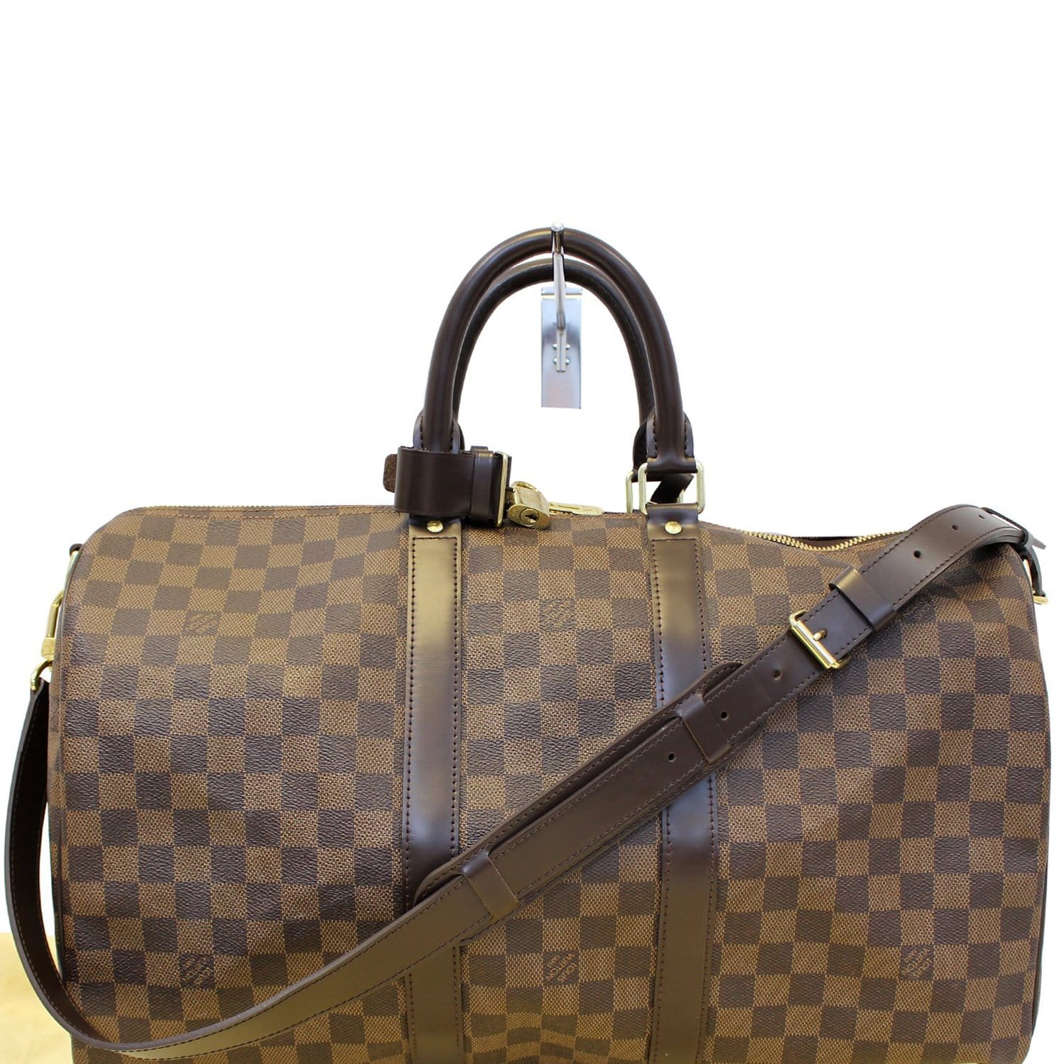 Authentic Louis Vuitton Damier Ebene Keepall Bandouliere 45 Travel Bag –  Paris Station Shop