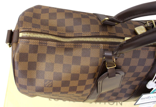 Authentic Louis Vuitton Damier Ebene Keepall Bandouliere 45 Travel Bag –  Paris Station Shop