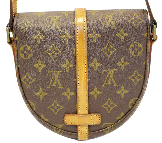 Louis Vuitton Chantilly PM Shoulder Bag Monogram Brown Half Moon Crossbody