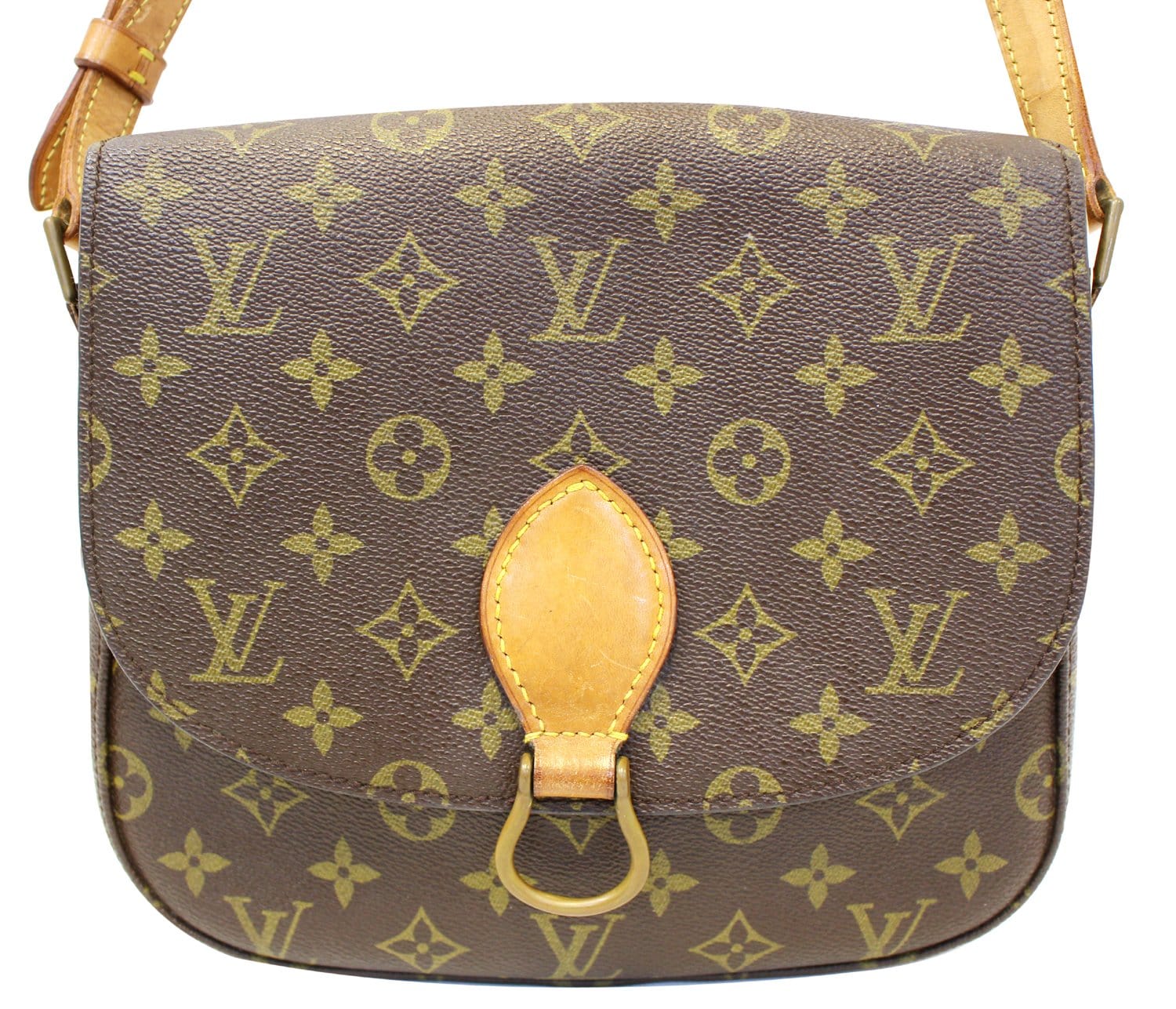 Brown Louis Vuitton Monogram Saint Cloud GM Crossbody Bag