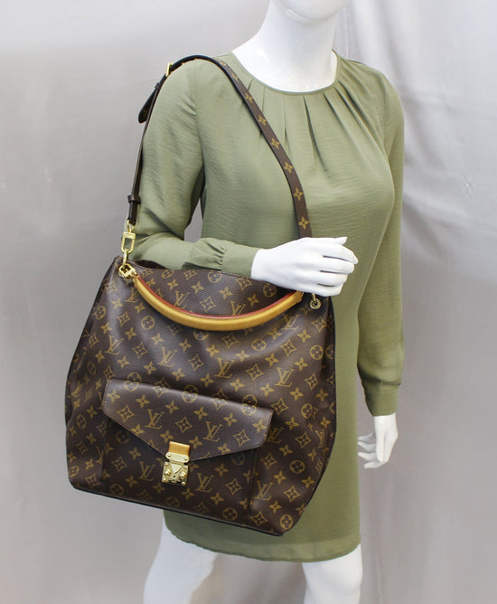 LOUIS VUITTON Metis Hobo Handbag Monogram LV + Shoulder Strap LV