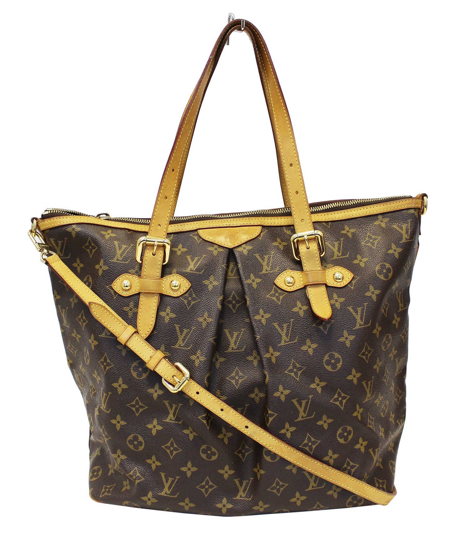 Authentic Louis Vuitton Monogram Canvas Palermo GM Shoulder Handbag