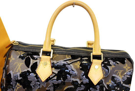 Black Monogram Limited Edition Fleur De Jais Speedy 30 Gold Hardware, 2010, Handbags and Accessories, 2022