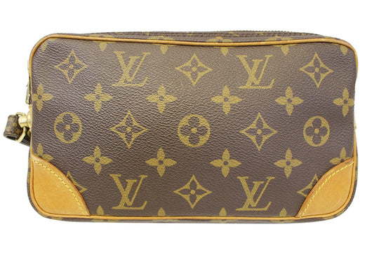 Vintage LOUIS VUITTON Monogram Canvas Marly Dragonne PM Clutch Bag 873 –  KimmieBBags LLC