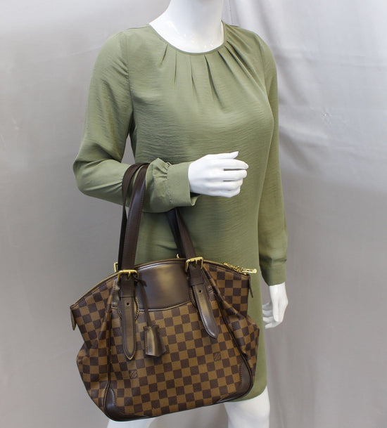 Louis Vuitton Verona GM Damier Ebene Shoulder Handbag