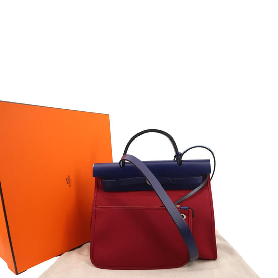 D' Borse Boutique 2 - Hermes Herbag Zip 31cm Retourne Toile