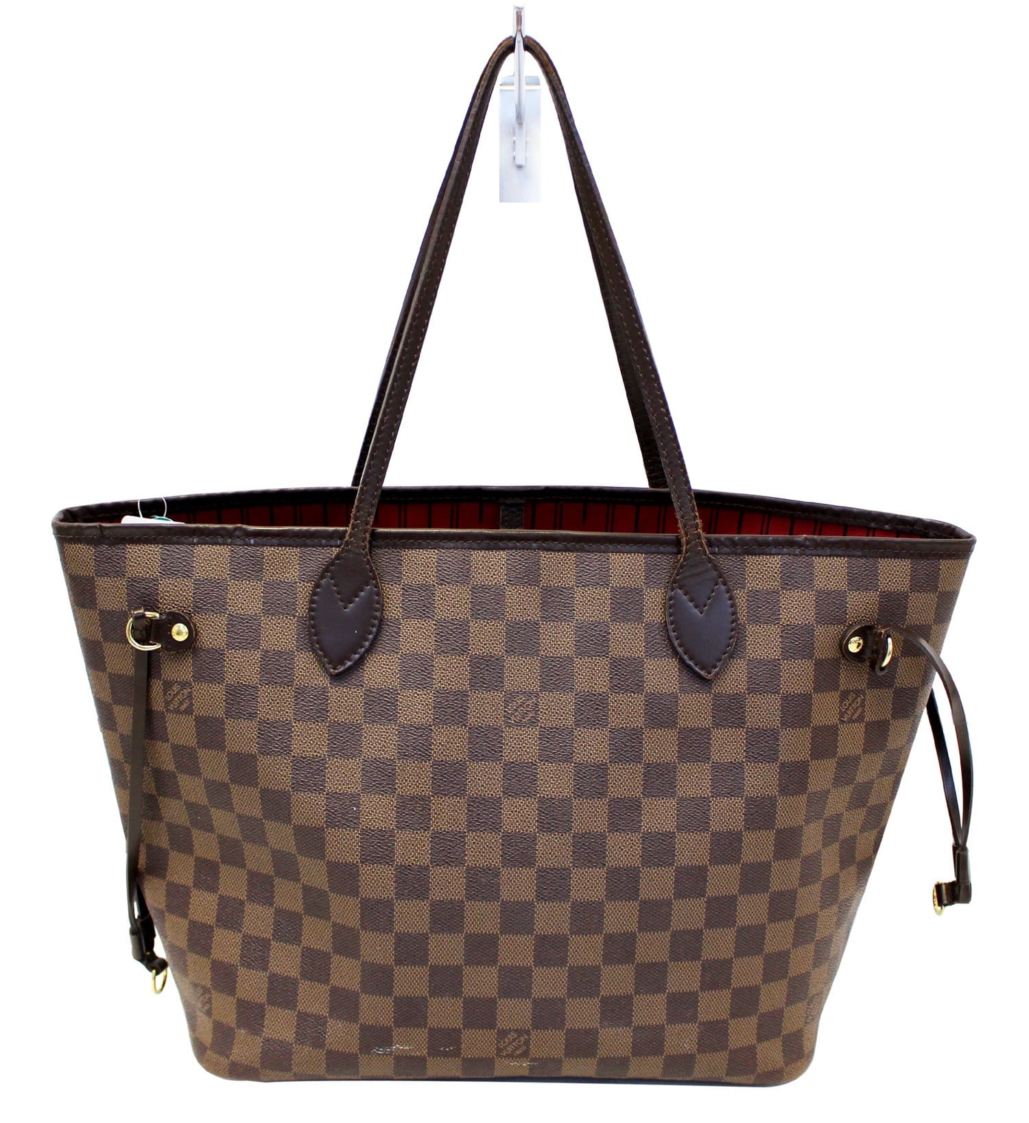 Louis Vuitton Neverfull Damier Ebene MM Rose Ballerina Lining in Coated  Canvas with Gold-tone - US