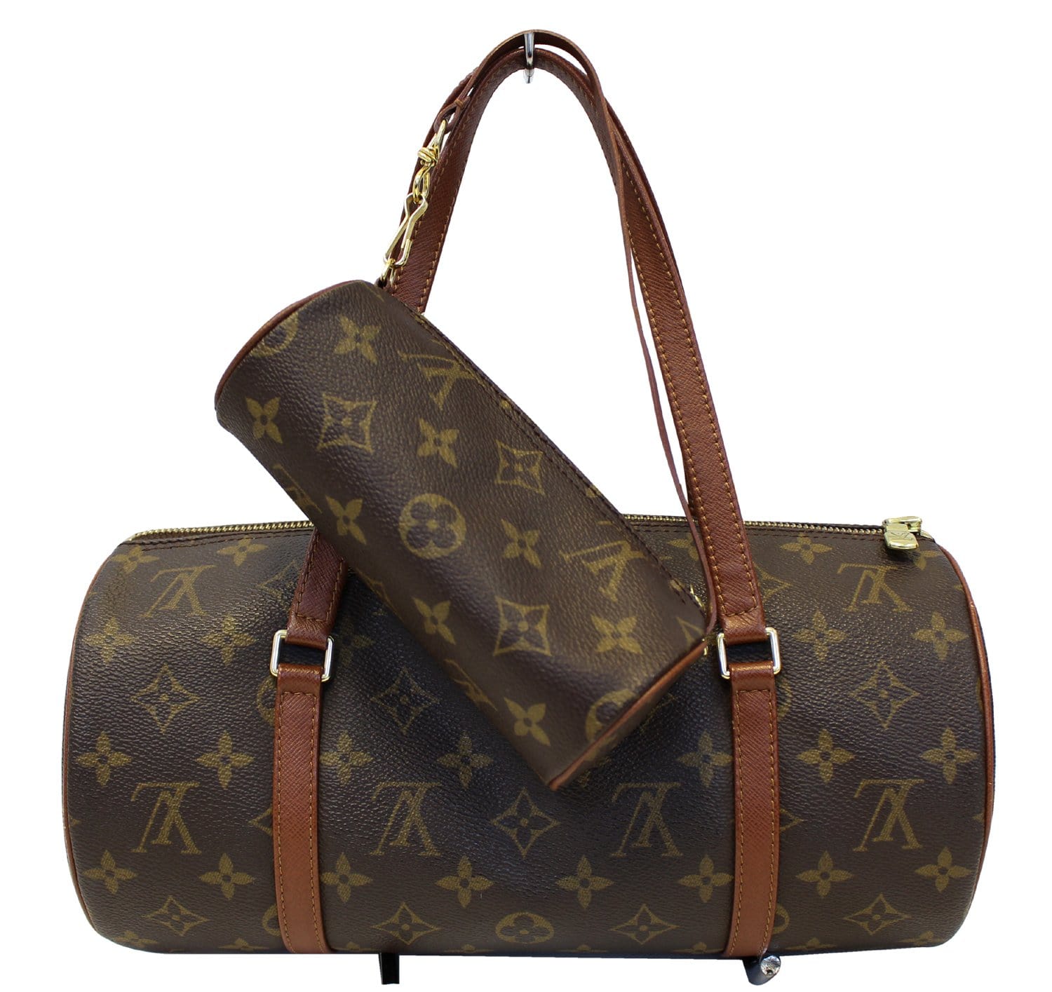 LOUIS VUITTON Monogram Brown Papillon 30 Shoulder Bag