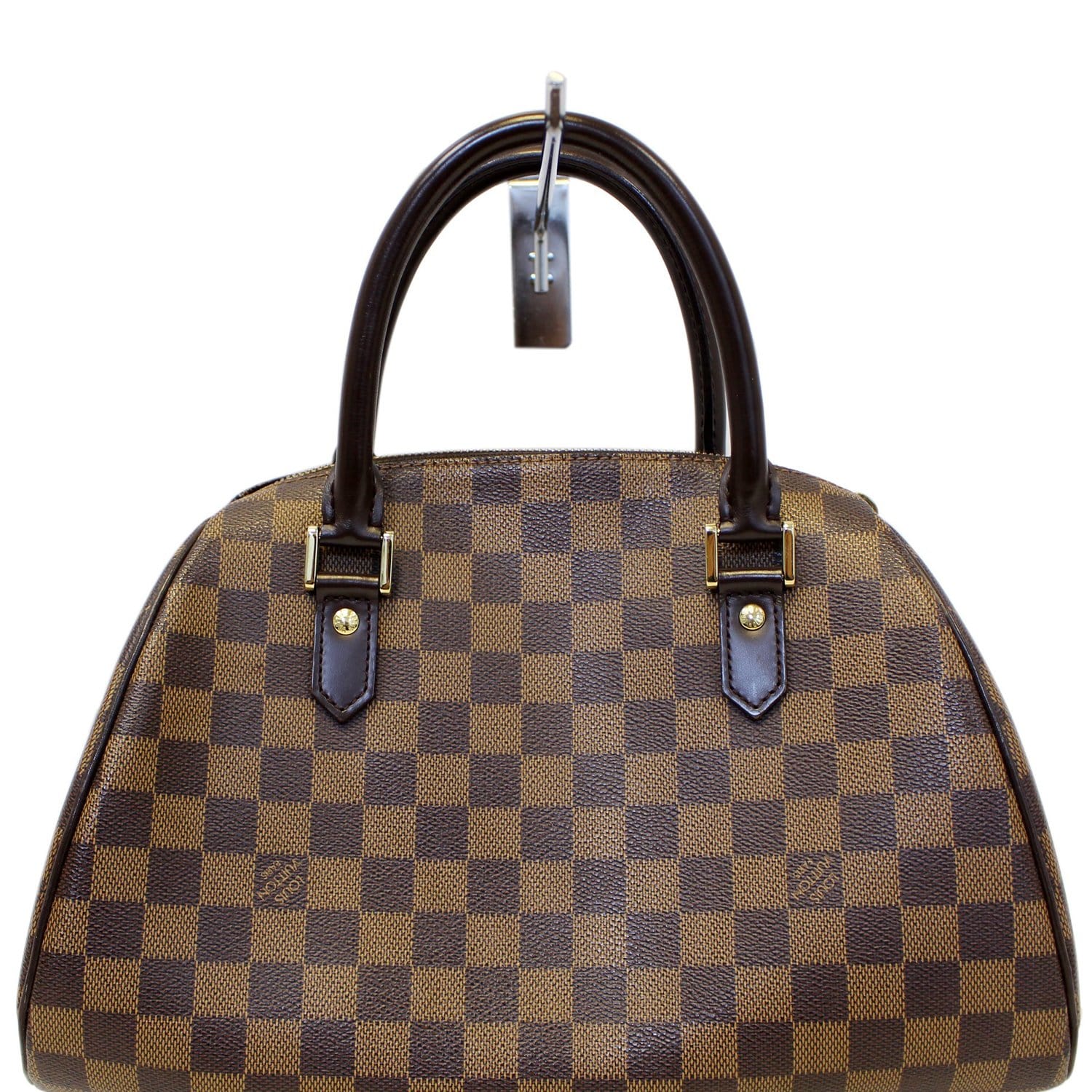 LOUIS VUITTON Ribera MM Damier Ebene Brown Satchel Bag