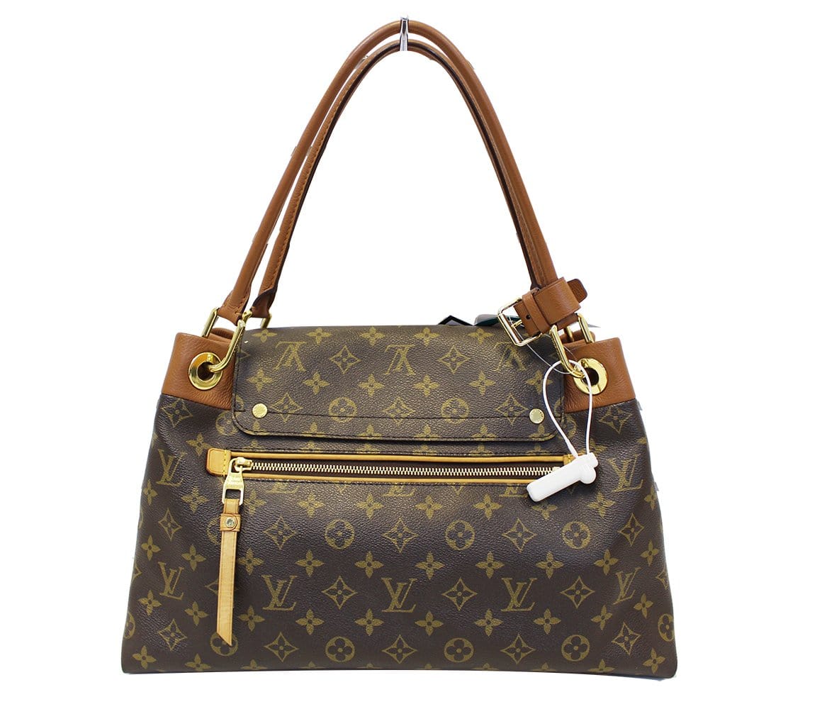 LOUIS VUITTON Monogram Canvas Camel Olympe Satchel Bag TT2129