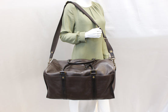 Utility leather weekend bag Louis Vuitton Brown in Leather - 37134990