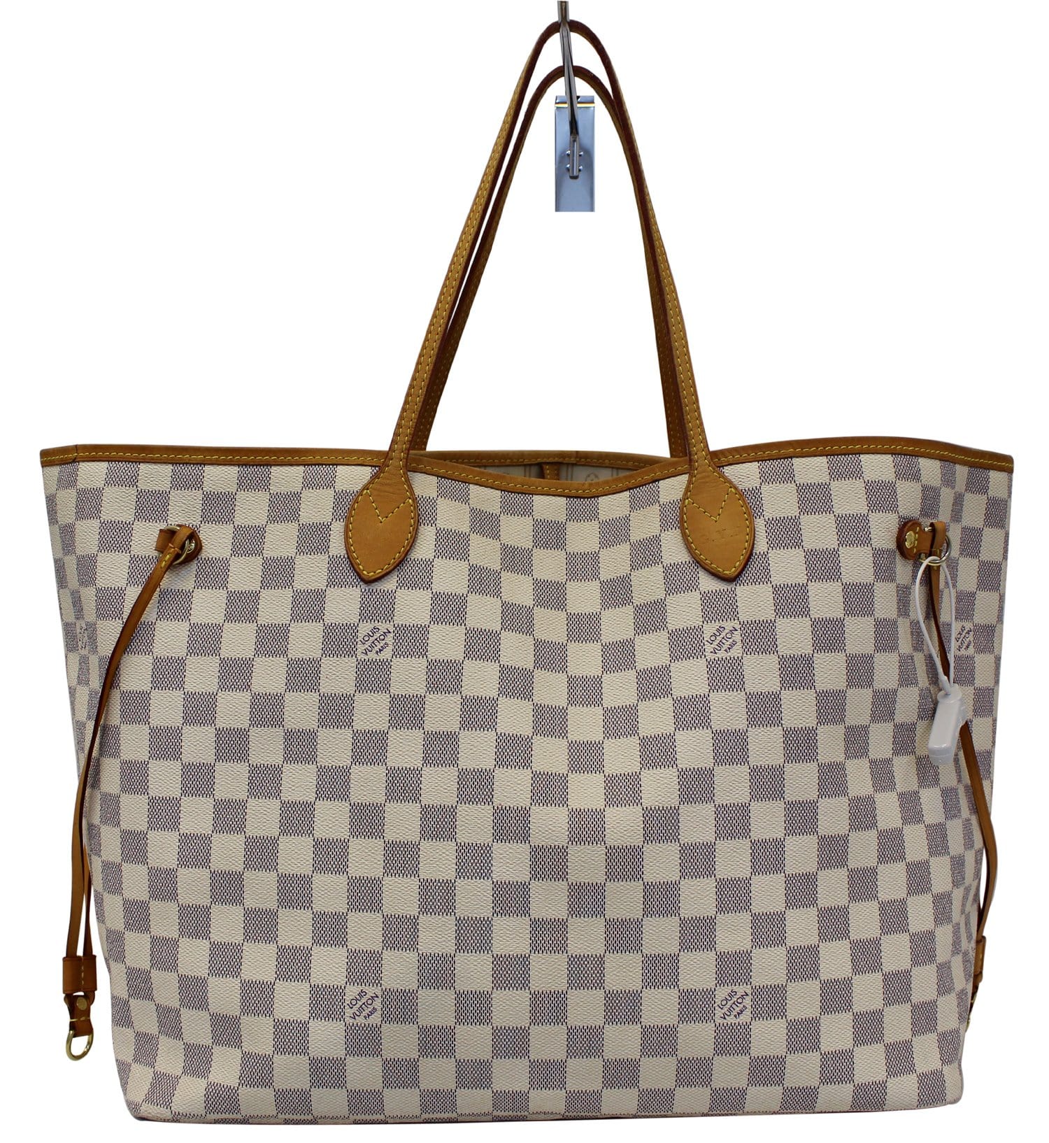 LOUIS VUITTON Neverfull GM Damier Azur Tote Shoulder Bag