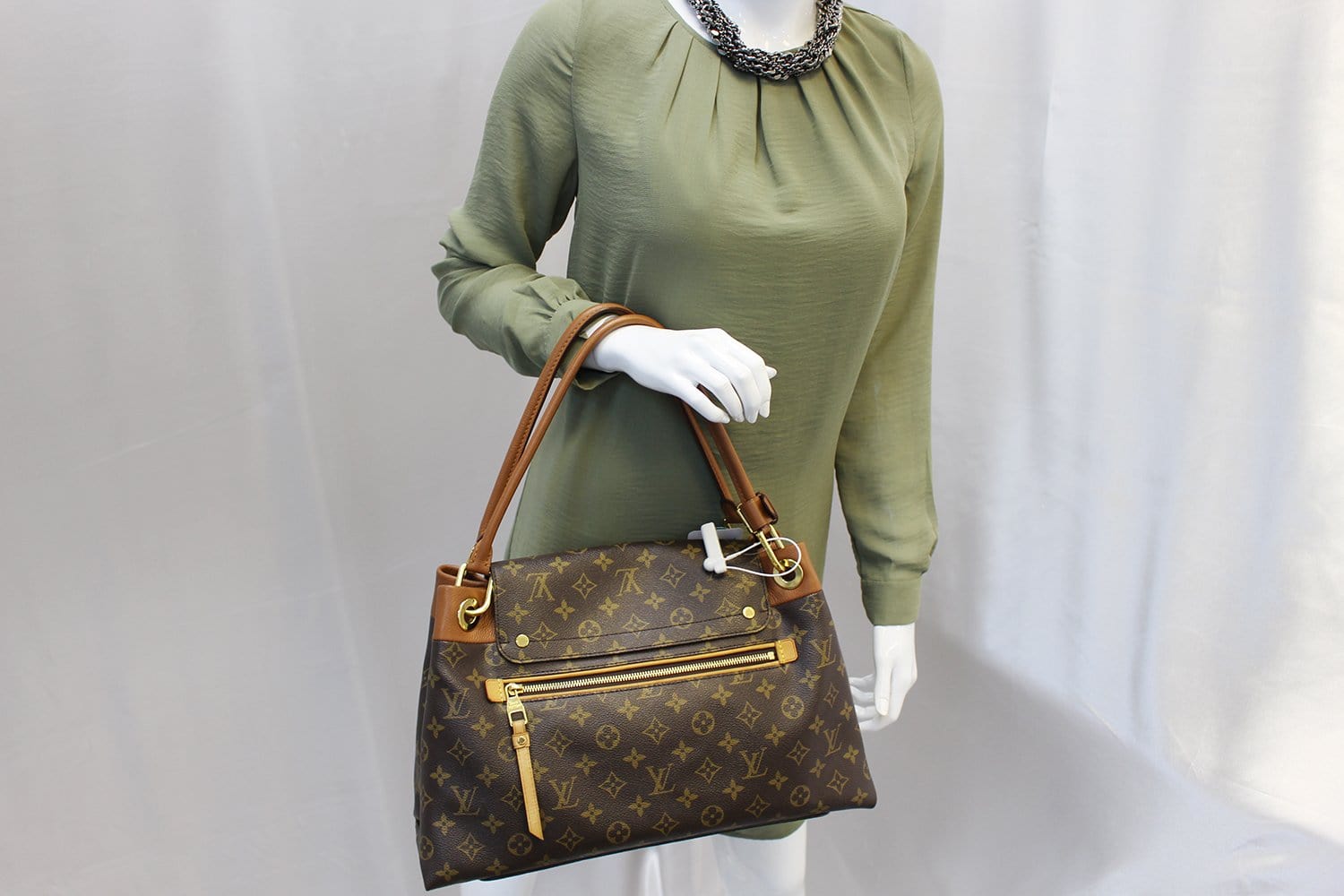 LOUIS VUITTON Olympe Aurore Monogram Canvas Satchel Shoulder Bag-US