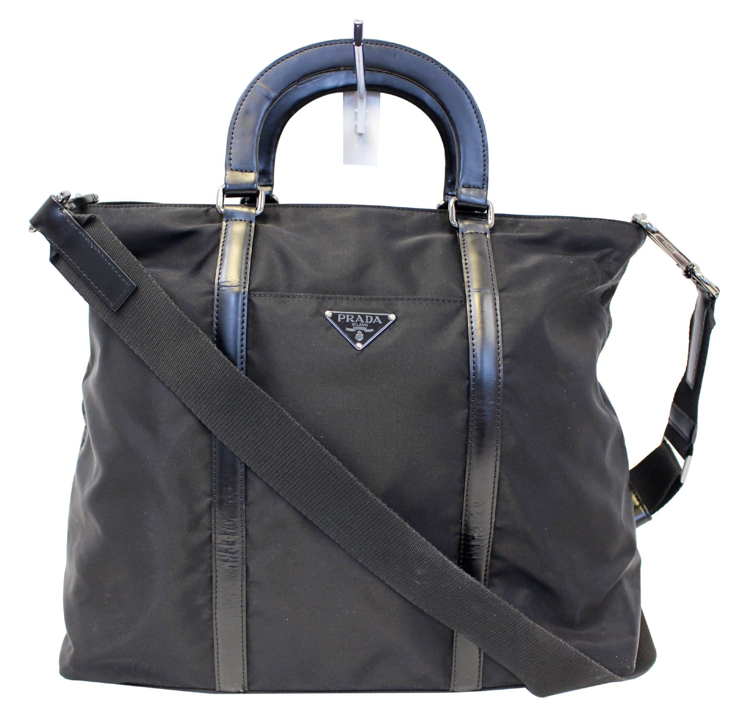 Prada Black Tessuto and Saffiano Leather Golf Bag Prada