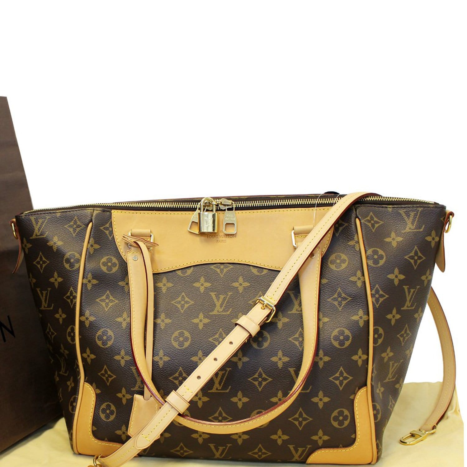 Louis Vuitton Monogram Estrela MM NM Tote Bag with Dust Bag For Sale at  1stDibs