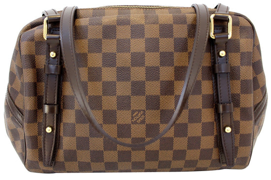 Authentic Louis Vuitton Brown Ebene Damier Rivington GM Satchel/ Hangbag!  Good