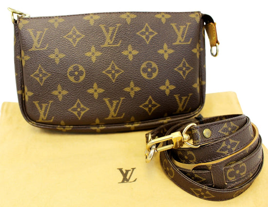 LOUIS VUITTON Monogram Pochette Accessoires Long Shoulder Pouch TT2097