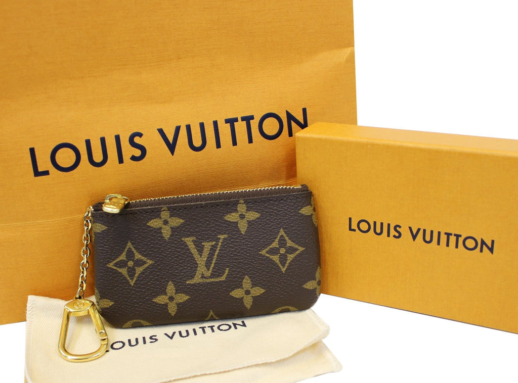 LOUIS VUITTON Pochette Key Cles Monogram Canvas Coin Case