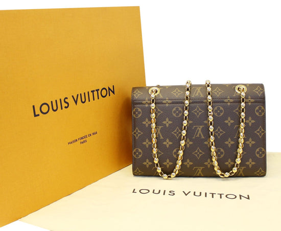 Louis Vuitton Chain It Monogram Canvas Shoulder Bag Black Crossbody Bag  LV-B1111P-0004