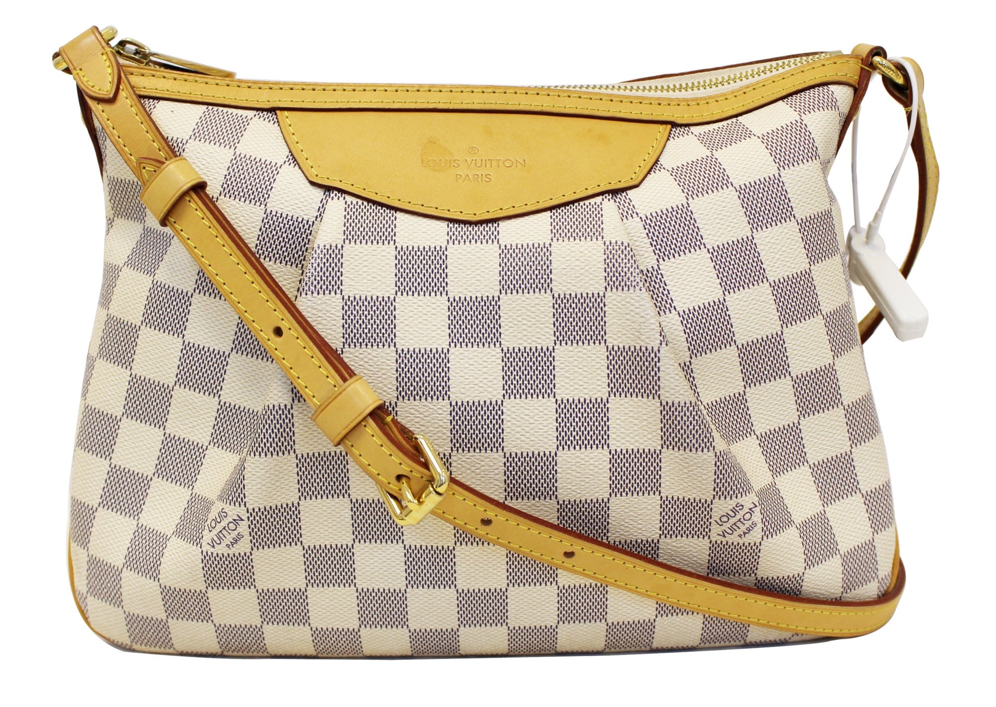LOUIS VUITTON Damier Azur Siracusa PM Shoulder Crossbody Bag | Dallas Designer Handbags
