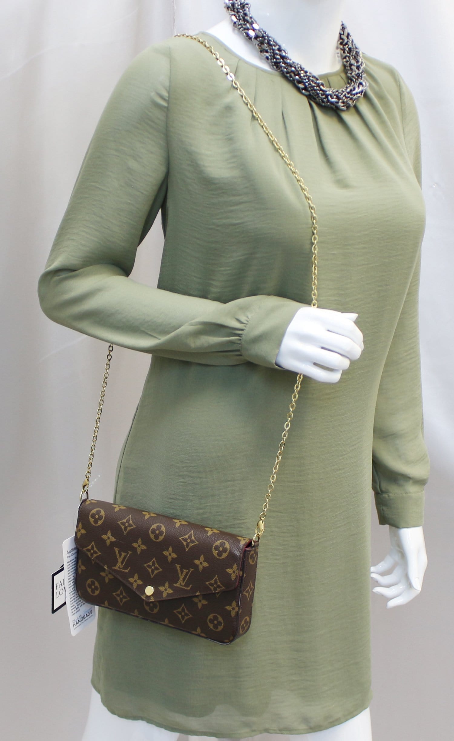 LOUIS VUITTON Monogram Canvas Pochette Felicie Crossbody Bag